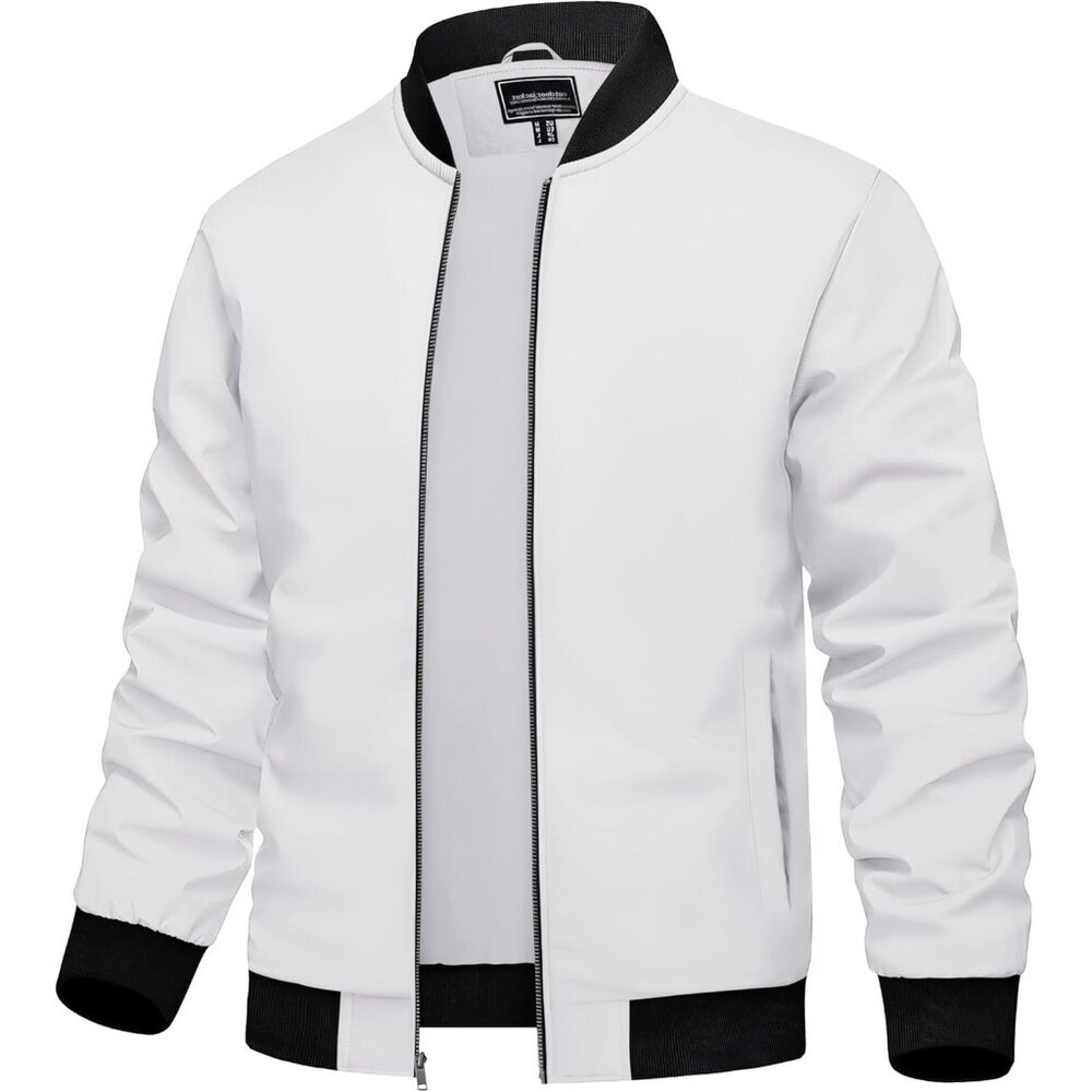 Men's Lightweight Stylish Casual Winter Warm #03 Dark Grey Bomber Jacket Coats